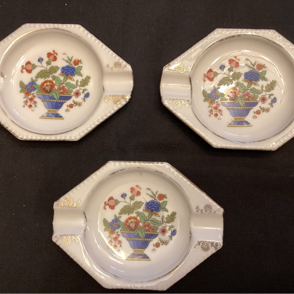 Antique Schwarzenhammer Bavaria set of tray, ashtrays & match holder 1910-1023 - Picture 5 of 11